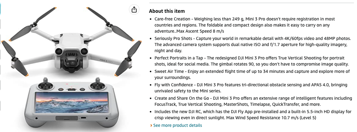 product description from amazon.com