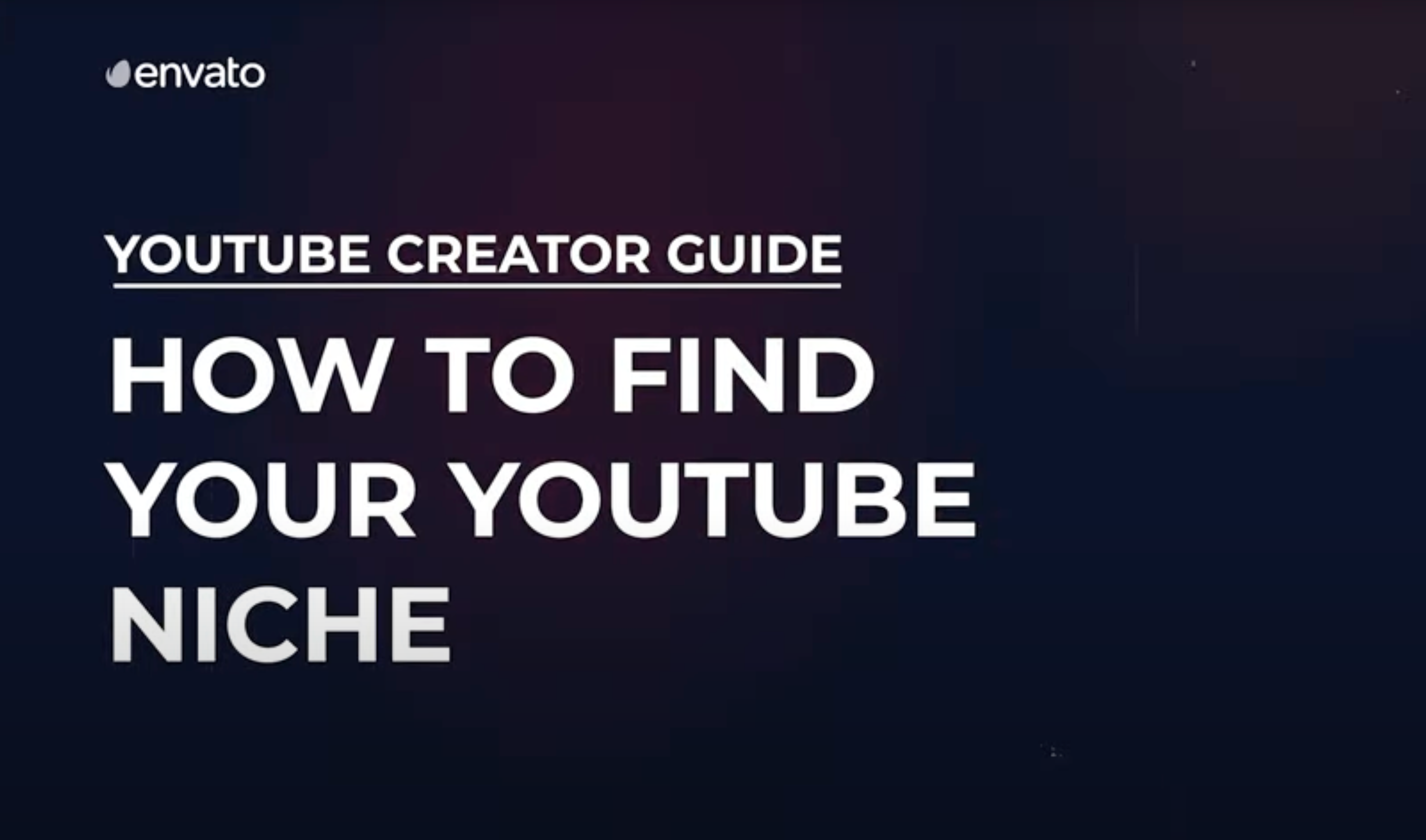 How to find your YouTube niche