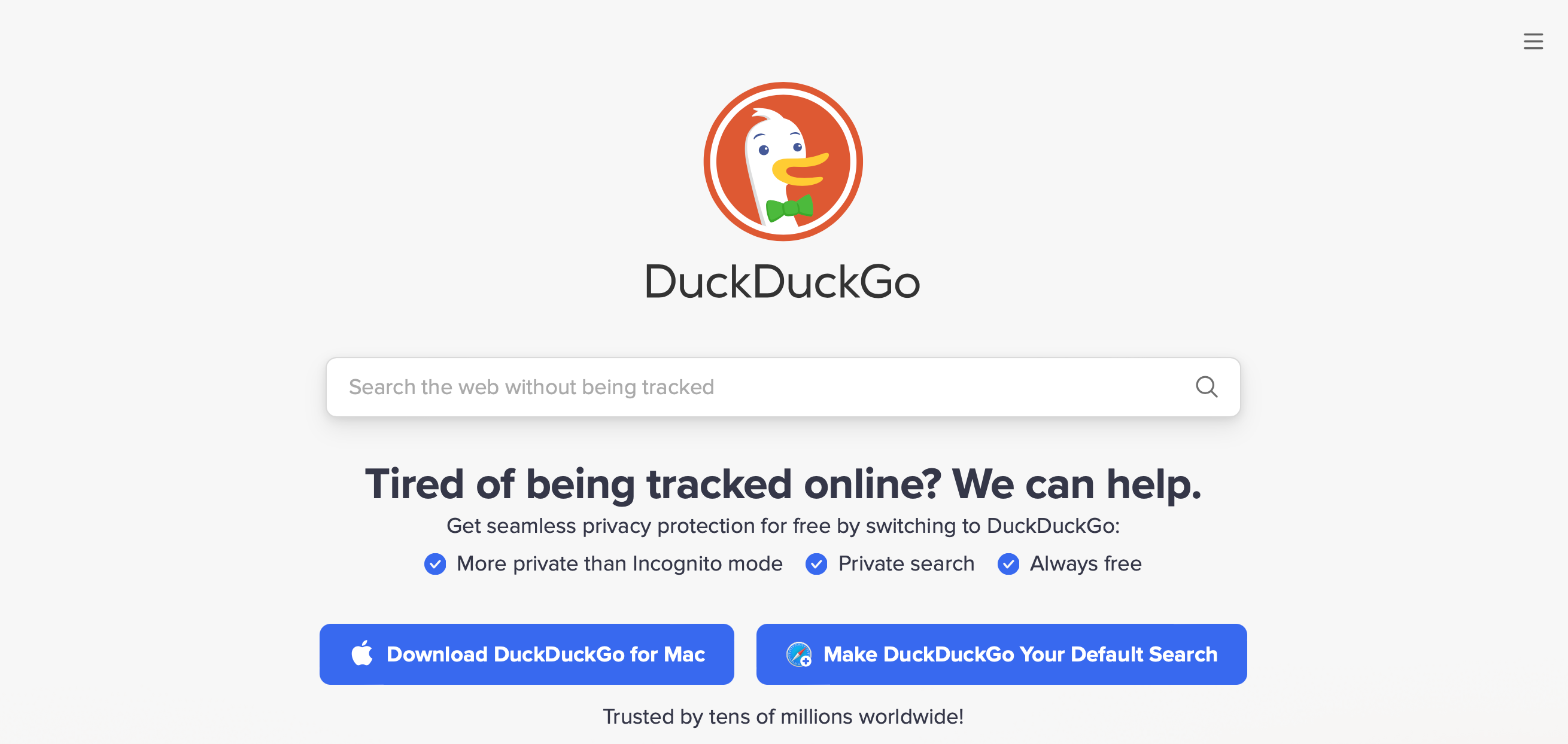 DuckDuckGo search engine