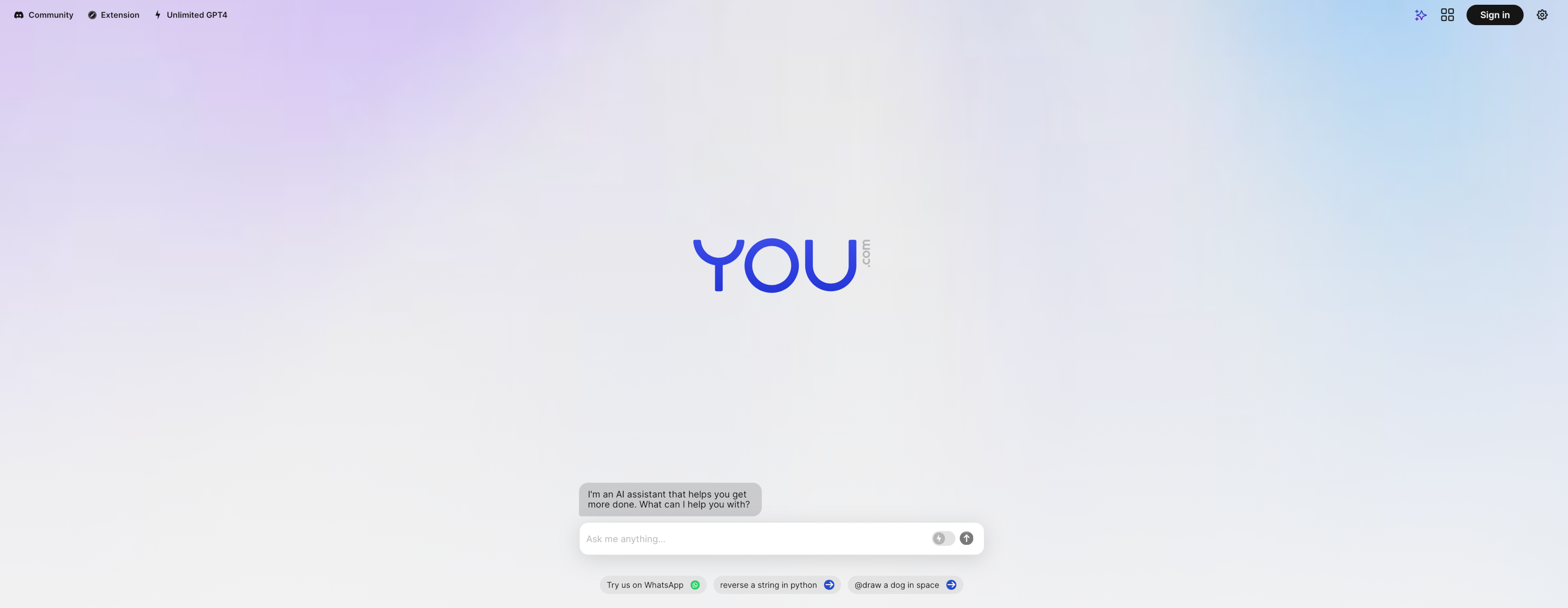 You.com search engine 