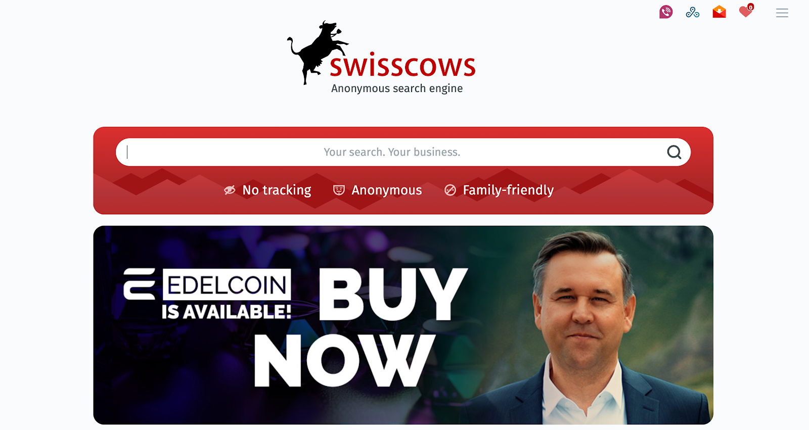 Swisscows search engine